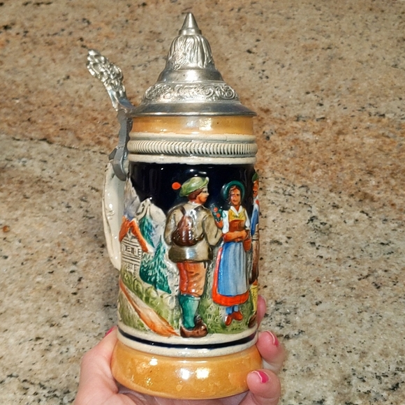 Antique German Beer Stein - Picture 1 of 9